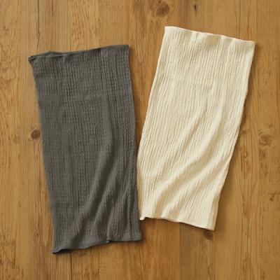 ふるさと納税 香芝市 柔らかコットンシルク腹巻2枚セット 生成×アースグレー |  | 01