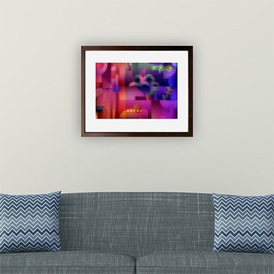 ＼京都・綾部の癒やし系作家/【絵画】　パン屋の思惑 　額装サイズ526mmx412mm【1090810】