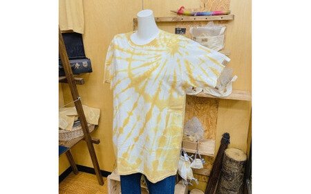 漆染めTシャツ　 タイダイ　Sサイズ	