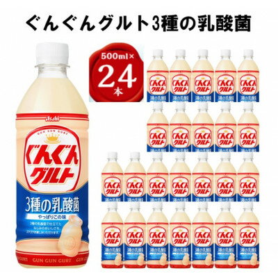 【ふるさと納税】『ぐんぐんグルト』3種の乳酸菌PET500ml　24本【1335999】