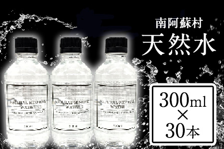 南阿蘇村 天然水 300mlボトル×30本 《30日以内に出荷予定(土日祝除く)》 （スタイリッシュラベル）ハイコムウォーター 熊本県南阿蘇村 天然水