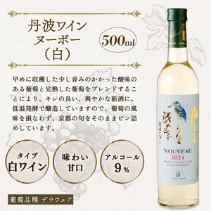 【先行予約】 丹波ワインヌーボー 飲み比べセット 4本 にごり NIGORI 国産ワイン ヌーボー ワイン 飲み比べ ワイン飲み比べ ワインセット 国内醸造 日本ワイン 赤ワイン 白ワイン 赤白 甘口