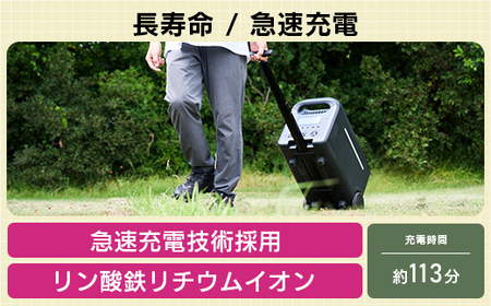 【990-02】ロジテック ポータブル電源 2500P ソーラーパネル 100W セット 容量 2560Wh AC出力 2500W【DE-PS2500PLBK+MPA-SP100DLNV】