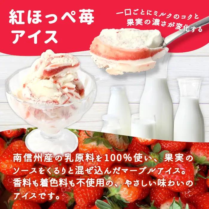 〈スピード発送〉生ソフトクリームアイス＆紅ほっぺいちごアイス 7個入り アイスクリーム アイス ソフトクリーム 苺 いちご 紅ほっぺ  根羽村 ネバーランド 6000円