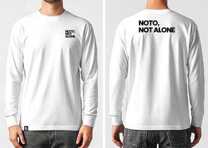 NOTO,NOT_ALONEロンTセット白 XL wa116-006