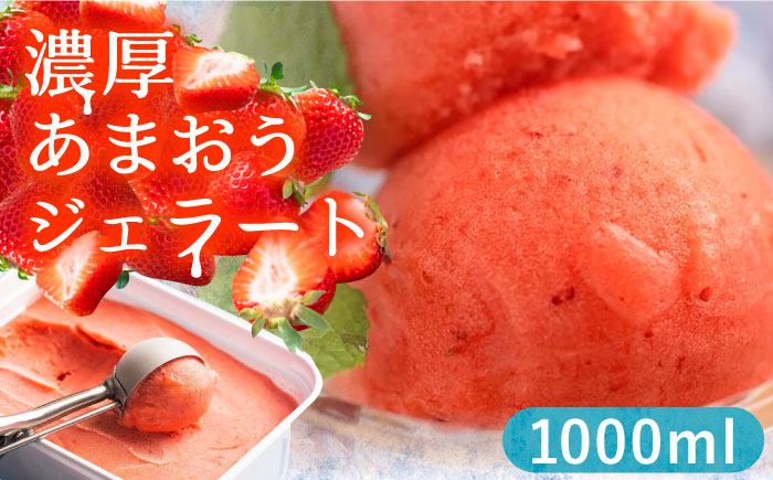 
            福岡産 濃厚 あまおう ジェラート 1000ml《豊前市》【南国フルーツ株式会社】いちご アイス 福岡 お中元 ＜離島配送不可＞ [VBY001]
          