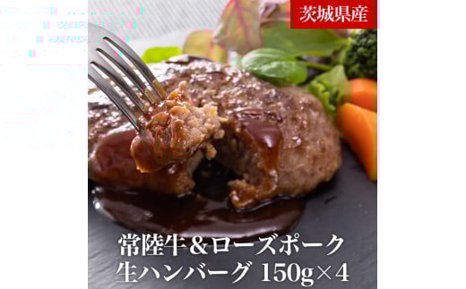 茨城の誇る常陸牛＆ローズポークハンバーグ＜冷凍生ハンバーグ・タレセット＞【常陸牛 国産 黒毛和牛 和牛 ブランド牛 銘柄牛 水戸市 茨城県】（CT-1）
