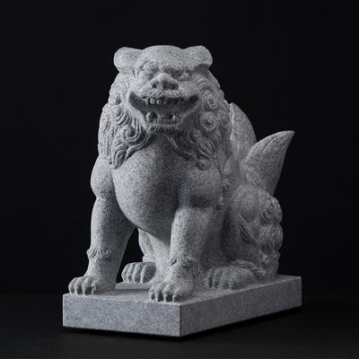ふるさと納税 高松市 [庵治 石獅子] 狛犬 1体(作:和泉 智博)【庵治石産地の職人彫りおろしの一点物】