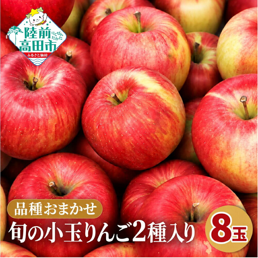 【ふるさと納税】先行予約 ★品種おまかせ★ 旬の小玉りんご 2種 8個入り 家庭用 [ 旬 りんご リンゴ 林檎 米崎りんご 果物 フルーツ 旬 期間限定 数量限定 訳あり ワケあり わけあり 不揃い 規格外 傷 送料無料 人気 おすすめ お取り寄せ 産地直送 国産 ]