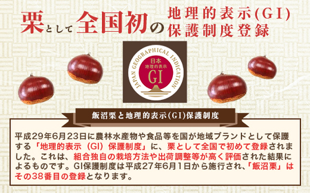 029茨城県産高級栗「飯沼栗」2kg【先行予約 2024年10月下旬頃～11月下旬頃発送予定】