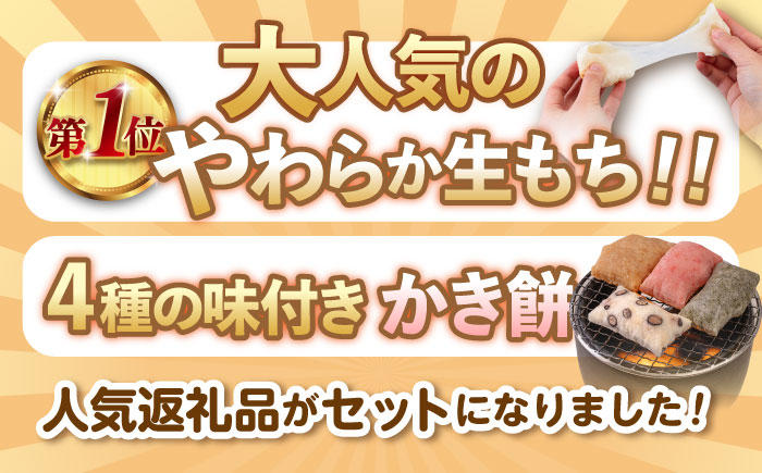 【順次発送】築上町産 本格 杵つき 生もち + かき餅 セット 5種類(9袋)《築上町》【アルク農業サービス合同会社】 餅 お餅 もち [ABAB004]