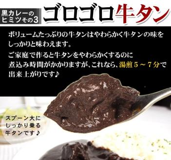 牛タン黒カレー（200ｇ×10パック） ※お届け不可地域あり【069D-007】