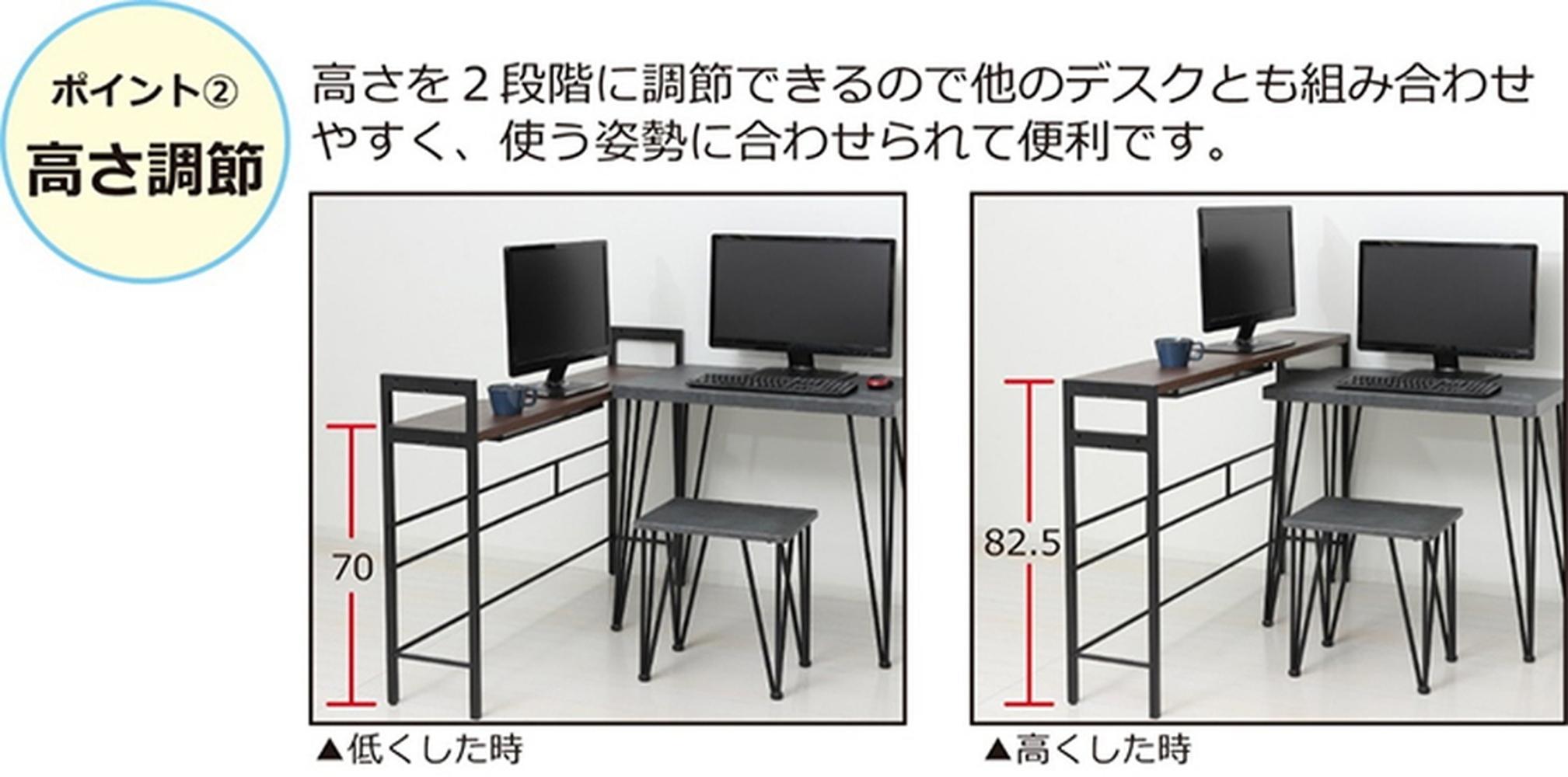 【ホワイト】デュアルモニターテーブル ダブルモニター デスク 机 パソコンデスク 作業机 デュアルモニターテーブル AKU102320802