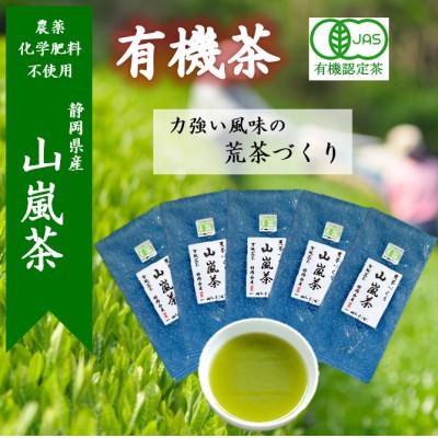 ふるさと納税 藤枝市 山嵐茶 本来の風味が味わえる荒茶づくり 100g×5袋 静岡茶