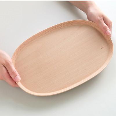 ふるさと納税 青森県 BUNACO　#5223　オーバルトレイ　30cm　(ナチュラル) |  | 01