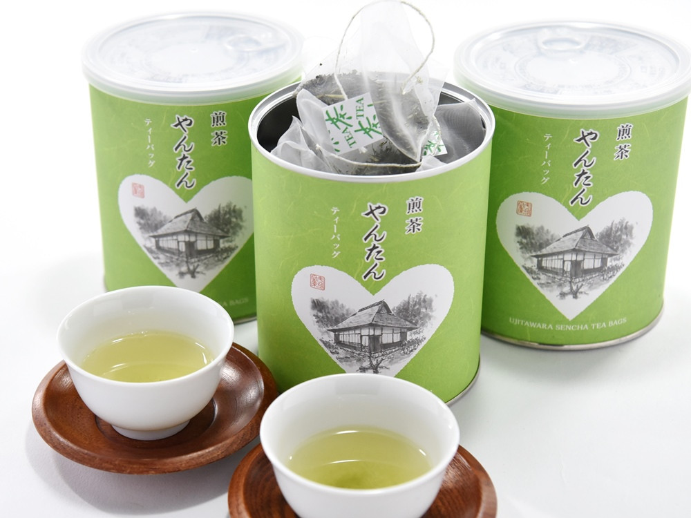 
煎茶ティーバッグ　やんたん（25g入×3缶） n0184
