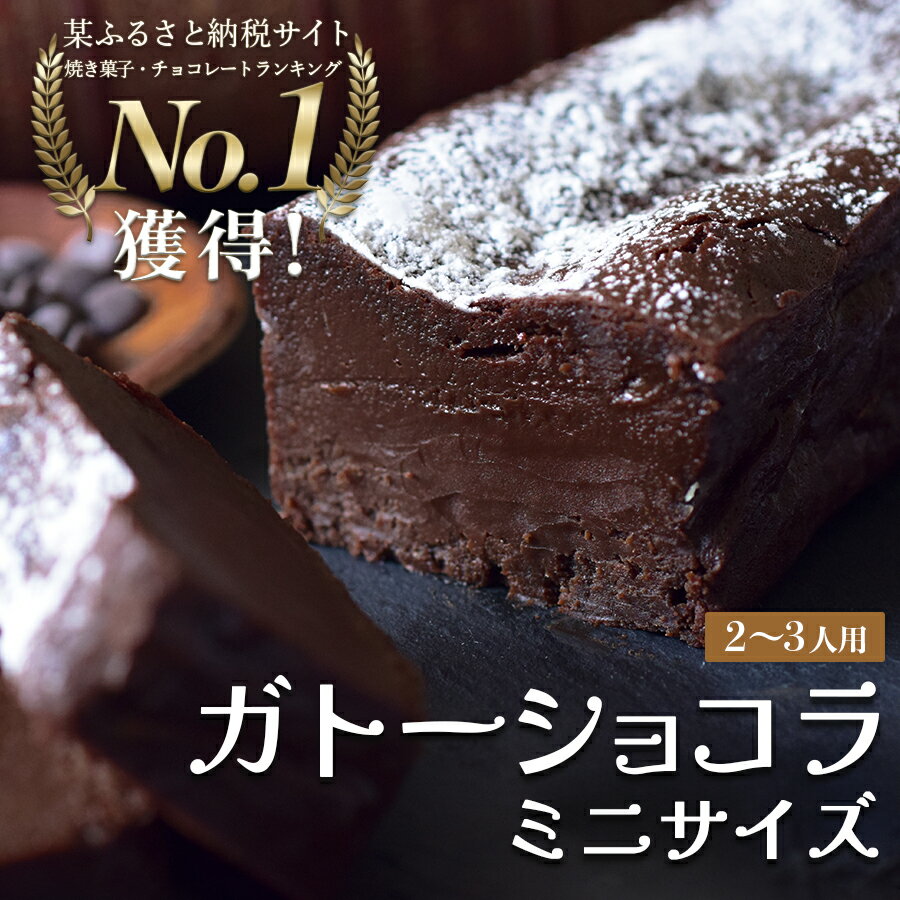 【ふるさと納税】濃厚 ガトーショコラ ミニサイズ 1本｜なめらか 小麦粉不使用 高級感 しっとり ご褒美 手作りスイーツ ギフト お取り寄せ 絶品 洋菓子 デザート人気 クーベルチュール ベルギー 大人 チョコレート ケーキ 子ども 高知県 大月町
