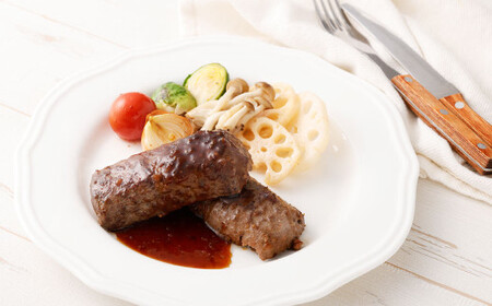 満点！ハンバーグ（タレ付）2個入り×3セット 合計6個 ｜ 惣菜 牛肉 オニオン オニオンソース ソース 牛肉100％ 冷凍 簡単 簡単調理 静岡県 菊川市