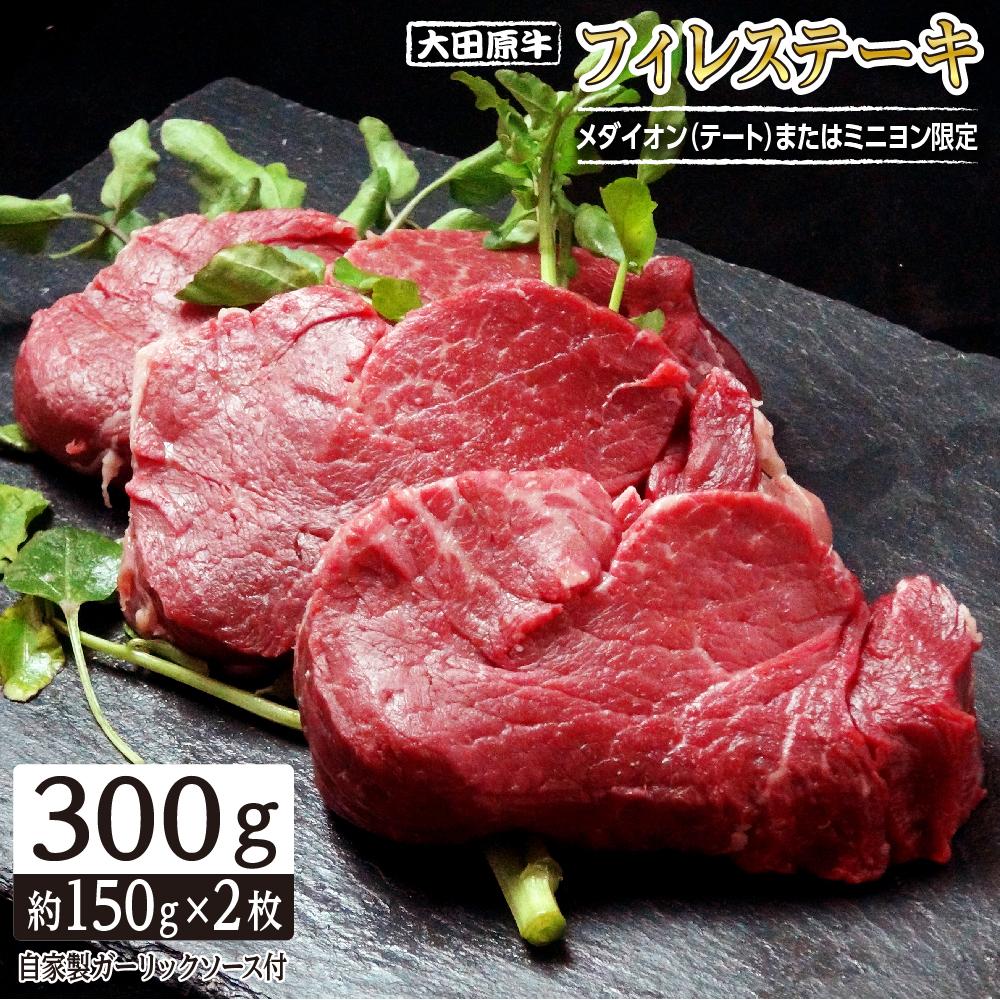 【ふるさと納税】大田原牛 フィレ ステーキ【メダイオン（テート）またはミニヨン限定】 2枚セット | ブランド牛 和牛 牛肉 ヒレ 高級 ステーキ 300g