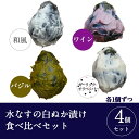 【ふるさと納税】＼最短7営業日以内発送／ 水なすの白ぬか漬け4個セット いずみピクルス NSW