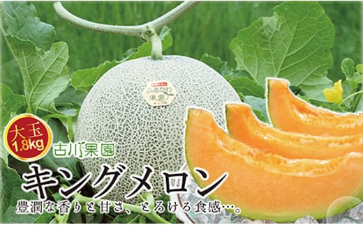 【先行予約】豊潤な香り「特選甘熟キングメロン」2玉　YE007