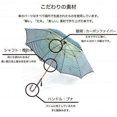 ふるさと納税 富士吉田市 舟久保織物の雨傘/長傘 ほぐし織 富士山/緑 カーボンファイバー 日本製 |  | 01