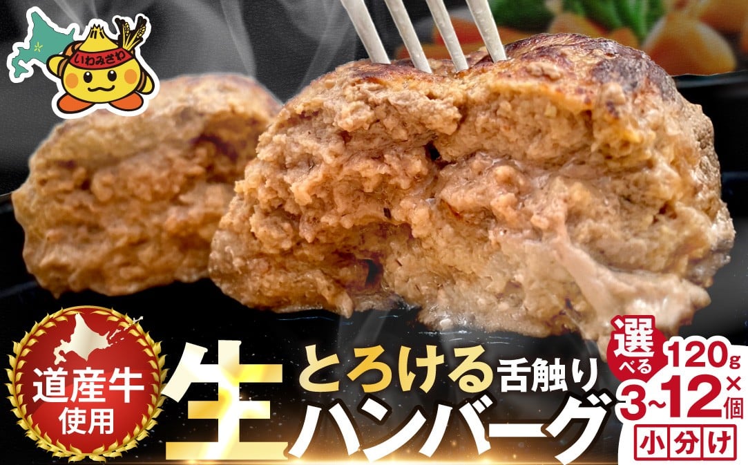 
            ＜選べる内容量＞生ハンバーグ 360g or 1.44kg
          