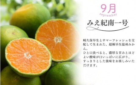 みかん 定期便 3回 計9kg【超極早生温州・極早生温州・早生温州】みかん【nkmr-tkb0015】