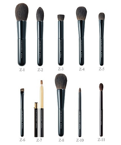 左上　パウダー、ハイライト、カンター、チーク／ハイライト、アイシャドー、アイブロー、リップ、チーク、アイシャドー、ブレンディング