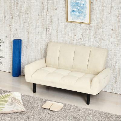 ふるさと納税 海南市 2Pコーデュロイソファー　2人掛け　ポケット付き　ミルキーホワイト　白 |  | 02