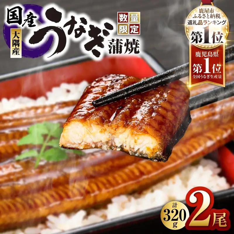 1541-1 【数量限定】鹿児島県大隅産うなぎ蒲焼2尾（320g） KN007-002-05 魚 鰻