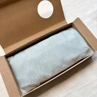 ふるさと納税 南魚沼市 ao×accos【目元用】米ぬか玄米カイロ(よもぎ入り)なめらか点天竺　千草色　1個 |  | 01
