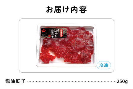 〈9月配送〉訳あり 紅鮭筋子醤油漬 250g R002-052-09