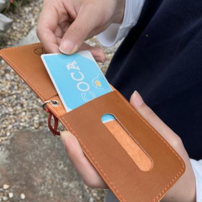 ふるさと納税 東広島市 【広島ドラゴンフライズ×ベルズスクエア】コラボ　東広島産鹿革使用　二つ折りIDカード/パスケース |  | 02