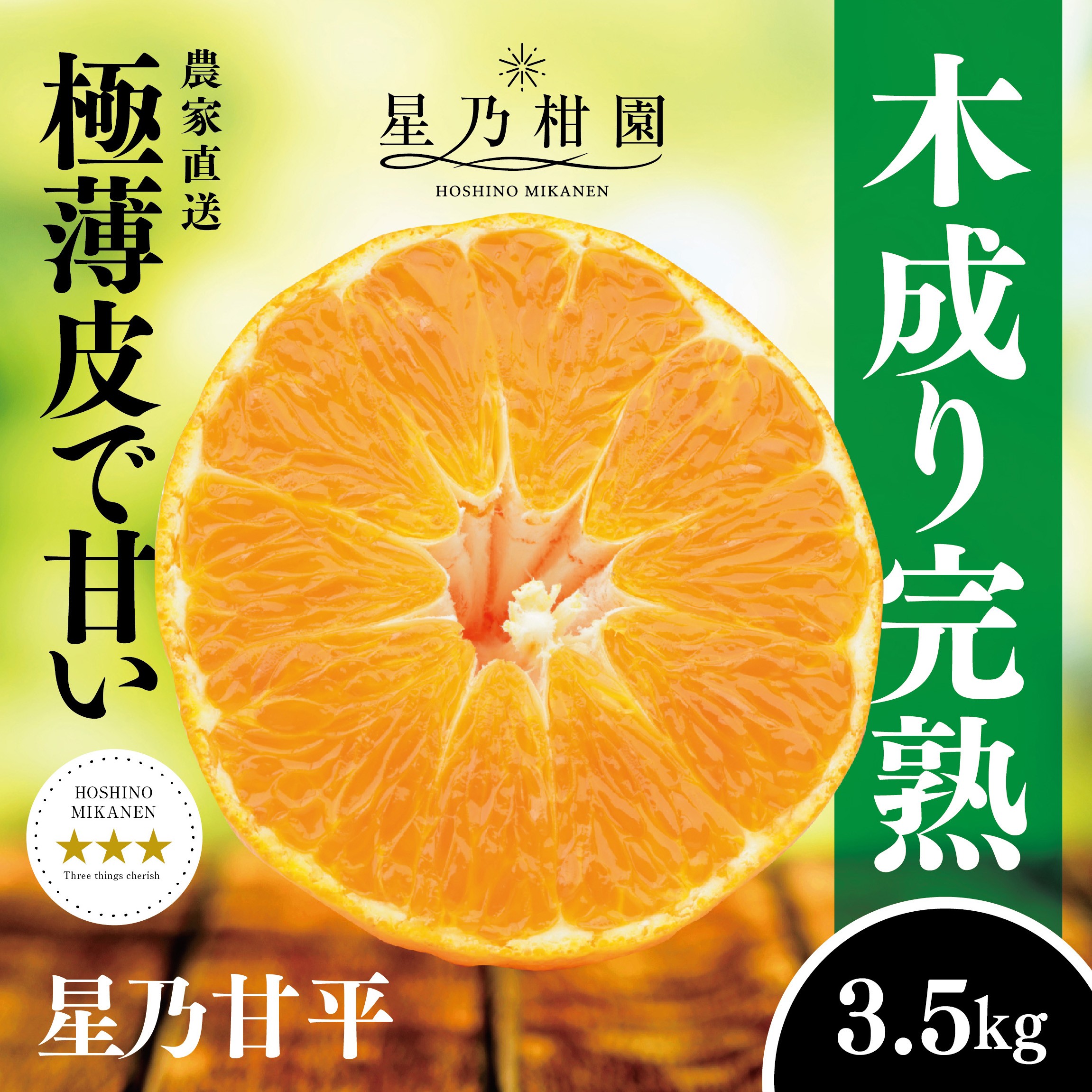 
                  星乃みかん園の星乃甘平(3.5kg)＜D45-46＞【1339329】 YWTAZ009
                