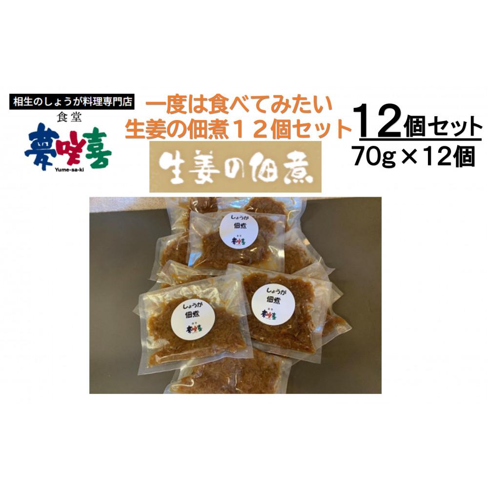 【ふるさと納税】一度は食べてみたい生姜の佃煮12袋セット