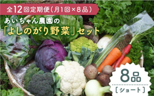 【8品 / 12回定期便】農薬に頼らない！カラダにやさしい「よしのがり野菜」セット（ショート）【吉野ヶ里あいちゃん農園】 [FAA002]