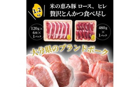 米の恵み豚/ロースとヒレの贅沢とんかつ食べ尽し1.2kg_1177R