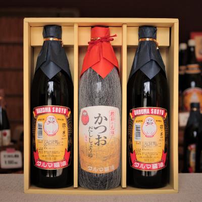 ふるさと納税 印南町 ダルマ醤油!こいくちしょうゆとカツオだししょうゆ　3本入り