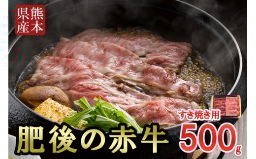 【阿蘇牧場】国産 熊本県産 褐毛和種 肥後の赤牛 あかげわしゅ 赤牛 あか牛 ブランド 和牛 すき焼き しゃぶしゃぶ 焼きしゃぶ 500g 贈答 ギフト ご自宅用 熊本 阿蘇 小国町
