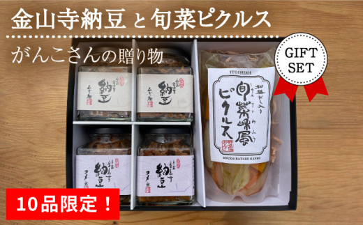 
【10品限定！】がんこさんの贈り物（金山寺納豆＋旬菜ピクルス）ギフトセット 糸島市 / シーブ [AHC054]
