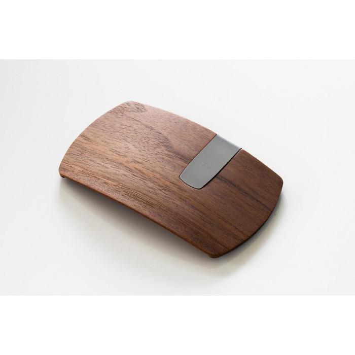 【ふるさと納税】【百年物語プロジェクト】電子マネークリップ　クルミ 『ナチュラル』