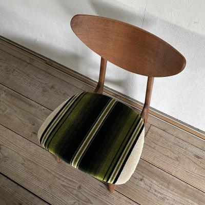 ふるさと納税 富田林市 Lager Chair(ラガーチェア)グリーンストライプ ダークブラウンフレーム【SWOF】 |  | 01