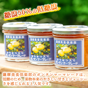 isa546 《数量限定》手作りはちみつ入りボンタンマーマレード(計9個・各140g) ふるさと納税 伊佐市 特産品 加工食品 果物 フルーツ 詰め合わせ 果肉 柑橘 低糖 ハンドメイド ジャム ギフ