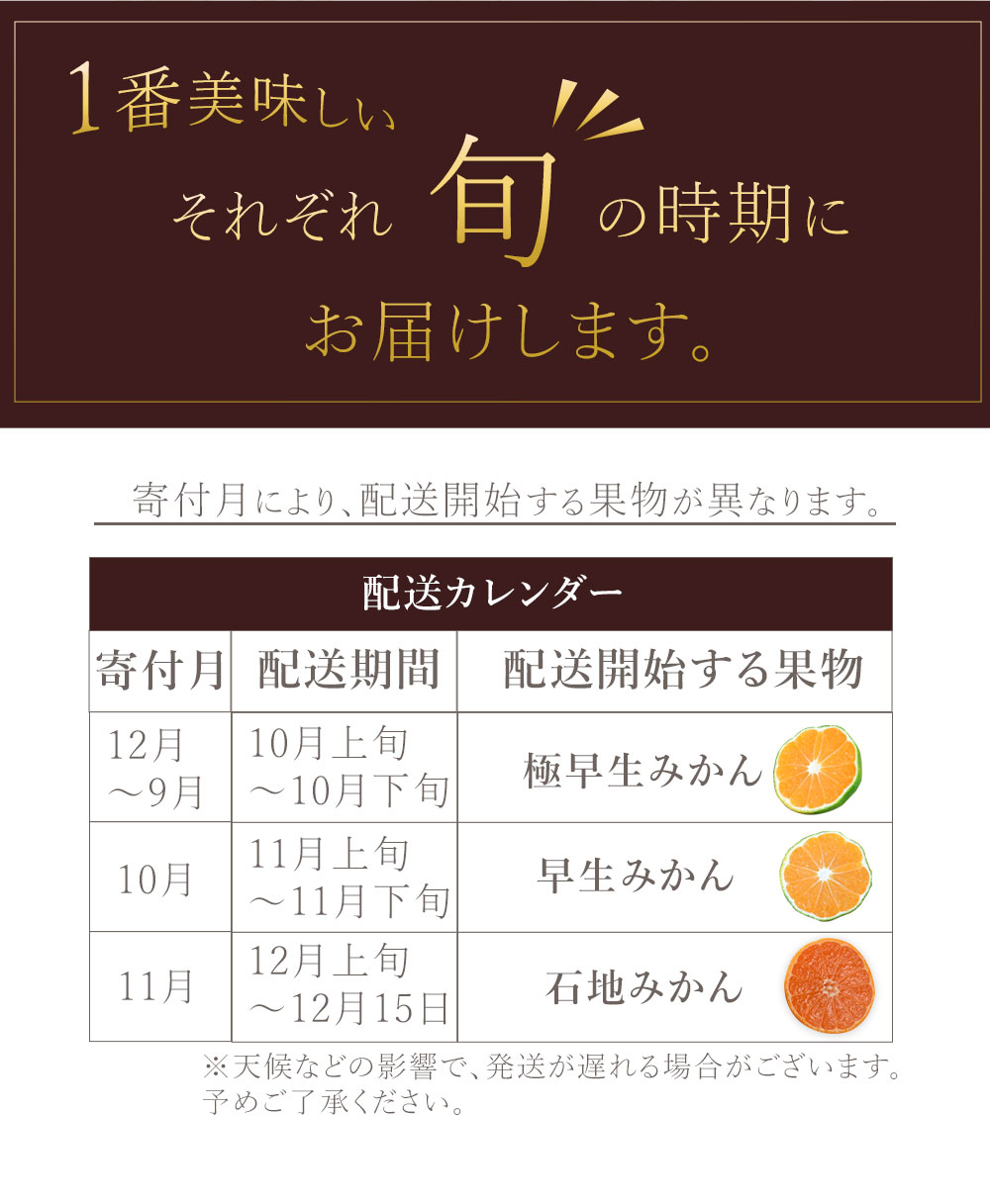 フルーツ定期便 3回 三豊市 極早生みかん2.5kg 早生みかん 2.5kg 石地みかん2.5kg【配送不可地域：北海道・沖縄県・離島】_M160-0026