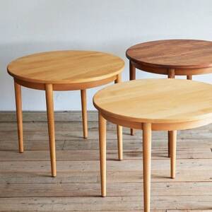 Karl Dining Round 84 Table ミディアムブラウン色【SWOF】【1471391】