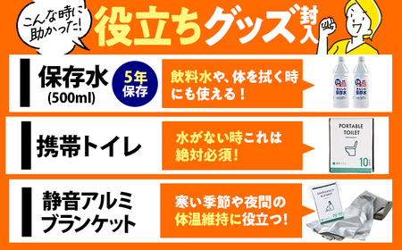 緊急防災１７点セット｜防災グッズ 1人用 災害グッズ 防災バッグ 防災リュック 避難グッズ 避難セット 防災 食 女性 トイレ 水 食品 非常食 ライト 地震 台風 送料無料 （8-1000E）
