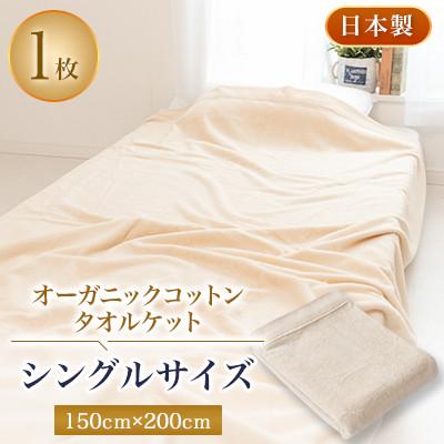 ふるさと納税 忠岡町 オーガニックコットン・タオルケット・シングルサイズ