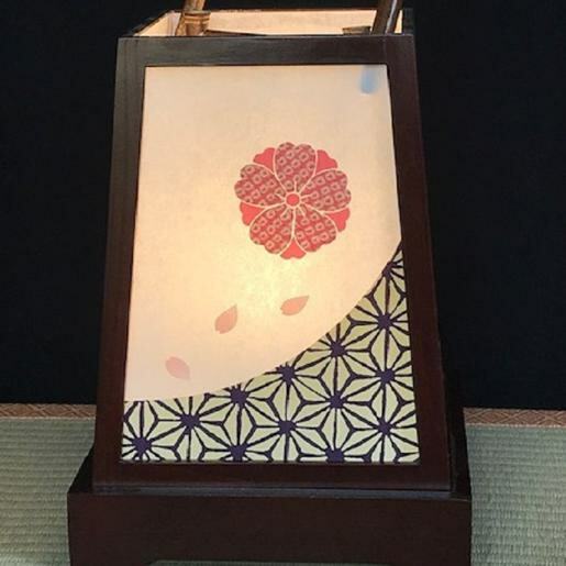 着物生地で作ったおしゃれな行灯（あんどん） なごみ 030D097_イメージ4