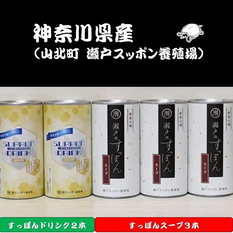 神奈川県産すっぽんスープ　１８０g×3本+スッポンドリンク2本 【 すっぽん スープ ドリンク 国産 神奈川県 山北町 】